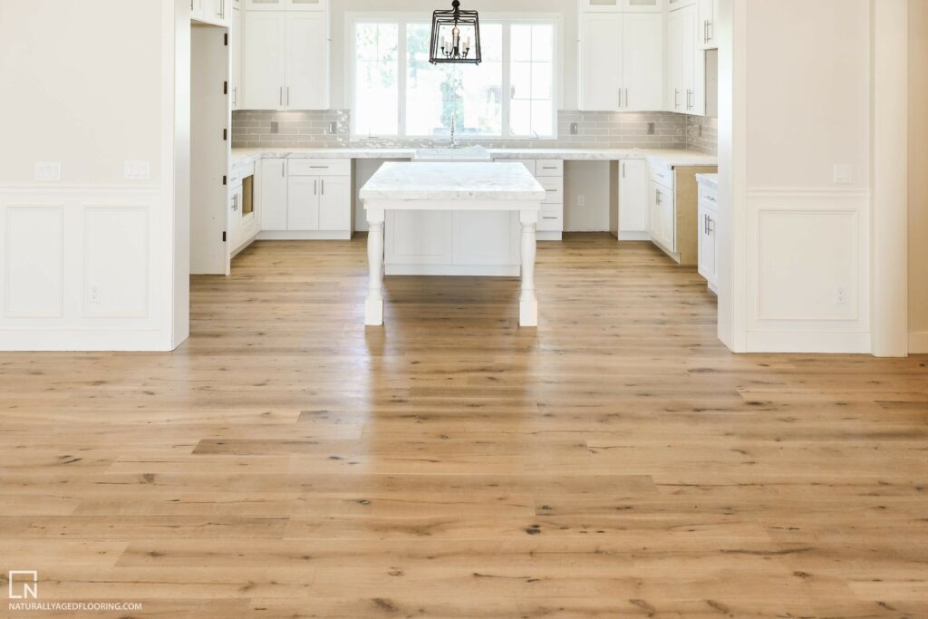 Naturally Aged Engineered Hardwood Medallion Collection - Boney Mountain in Empty Kitchen